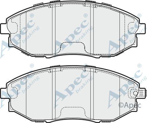 APEC BRAKING Piduriklotsi komplekt,ketaspidur PAD1745